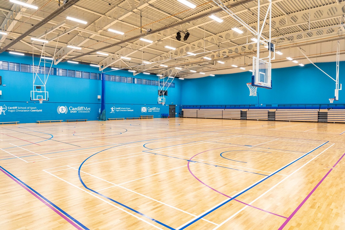 A view from the corner of the Archers sports Arena