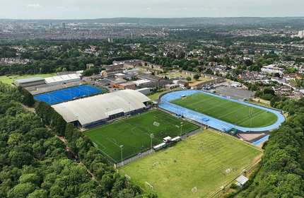 Aerial view of the Cyncoed Campus