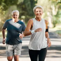 Older people exercising