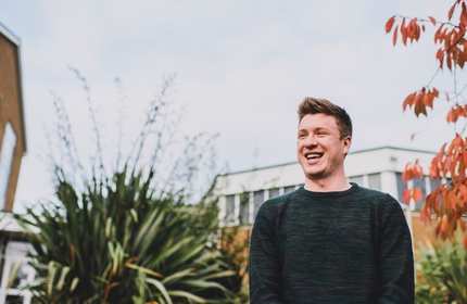 Headshot of Dafydd Duggan on Cyncoed Campus