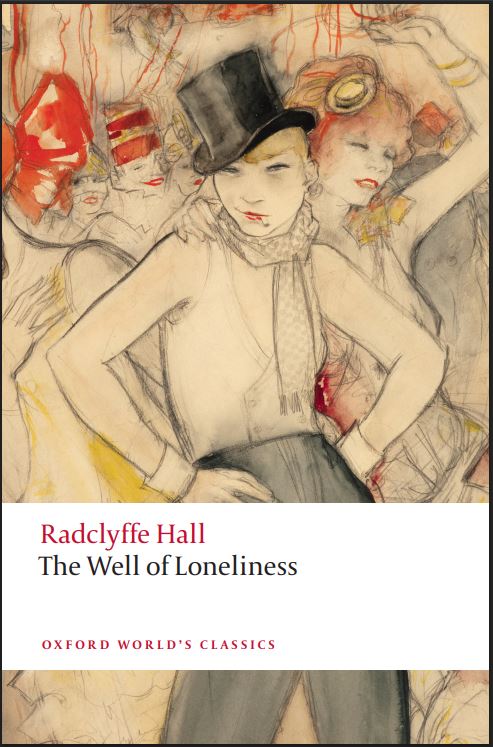 The Well of Loneliness by Radley Hall novel cover, featuring drawn women in a party atmosphere.