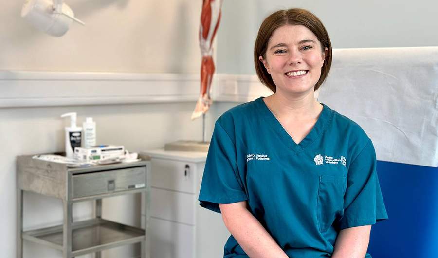 YouTube Thumbnail - BSc Podiatry Student Profile